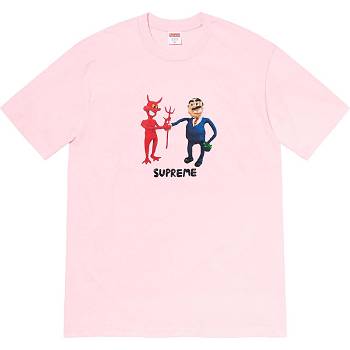 Camiseta Supreme Business Tee Rosas | AR375NB